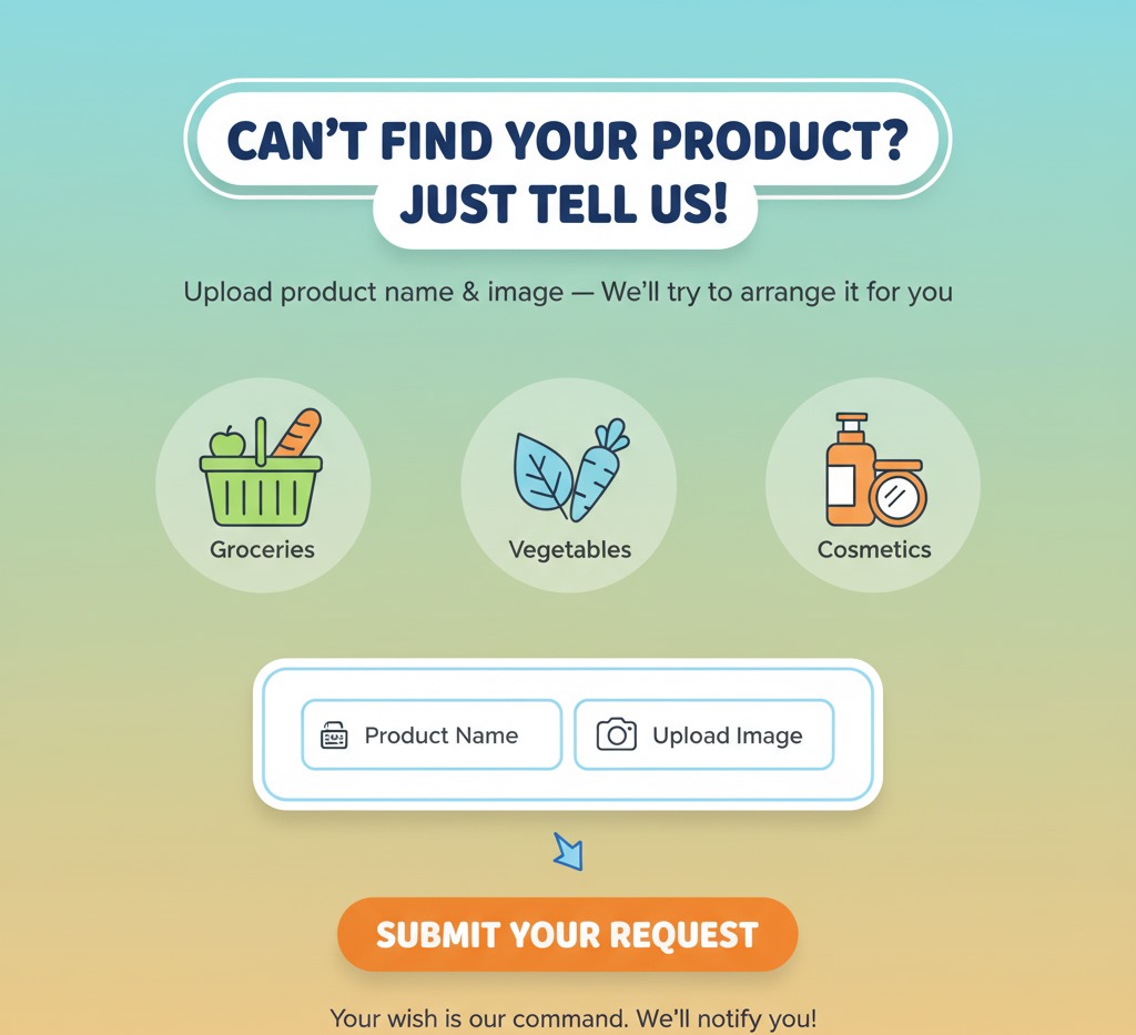 Request a product from Shopyapa